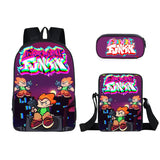 16 Inch Anime FNF Backpack 3D Video Game School Bag 3 Pcs Set