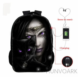 16 Inch Cat Children School Bags Orthopedic Backpack Kids School Boys Girls Moch