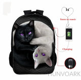 16 Inch Cat Children School Bags Orthopedic Backpack Kids School Boys Girls Moch
