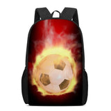 16" Boys Soccer Backpack Student Book Bag Rucksack Schoolbags