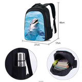 16 Inch Cuphead Game Mugman Children School Bags Orthopedic Backpack