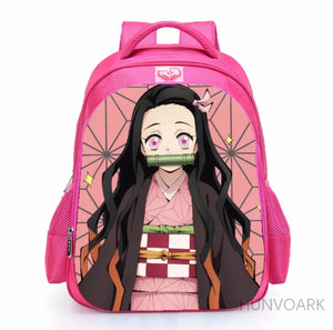 16 Inch Demon Slayer Kimetsu no Yaiba Children School Bags Orthopedic Backpack