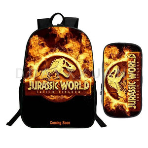 16 Inch Dinosaur Kids School Backpack Orthopedic Boys Girls Bag