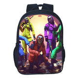 16 Inch Fire Backpack Anime Cosplay Zipper School Bag Boys Girls Bag