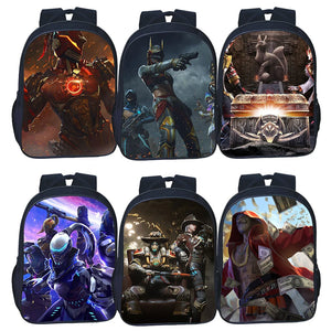 16 Inch Fire Backpack Anime Cosplay Zipper School Bag Boys Girls Bag