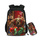 16 Inch Games Backpack Children School Bags Boys Girls 2pcs Daily Travel