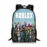 16 Inch Cartoon Robloxing School Bags Kids Anime Print Large Bookbags