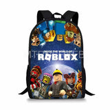16 Inch Cartoon Robloxing School Bags Kids Anime Print Large Bookbags