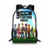 16 Inch Cartoon Robloxing School Bags Kids Anime Print Large Bookbags