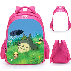 16 Inch Totoro Backpack School Bags Girls Teenage Mochila Gift