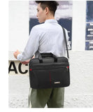 16 Inch Waterproof Black Business Messenger Bag