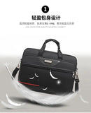 16 Inch Waterproof Black Business Messenger Bag