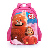 16 Inch Cartoon Turning Red Kids Schoolbag Orthopedic Backpack