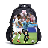 16-inch Football Star Print Backpack for Boys School Bag