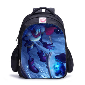 16 Inch Undertale Backpack for Teens Boys Girls, School Travel Book Bag Mochila
