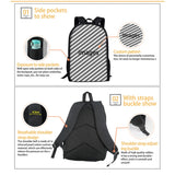 Kids Backpack Taekwondo Martial Judo Print School Bags for Boys Girls