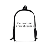 Kids Backpack Taekwondo Martial Judo Print School Bags for Boys Girls