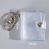 Mini Photo Album Keychain Small Instant Picture Albums Pendant ID Photo Storage