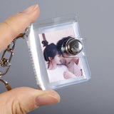 Mini Photo Album Keychain Small Instant Picture Albums Pendant ID Photo Storage