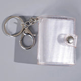 Mini Photo Album Keychain Small Instant Picture Albums Pendant ID Photo Storage