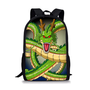 Dragon Print Children Backpack for Boys Girls School Bag Kids Book Bag