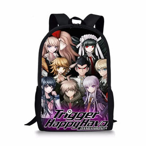 16-inch Danganronpa Anime Children's Backpack Kids Boys Mochila Infantil