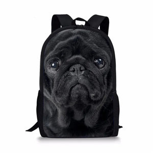 16-inch Husky Animal Printing Backpack For Kids Boys Girls School Bag
