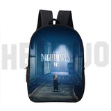 16Inch 3D Little Nightmares 2 Backpack Children High SchoolBag