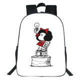 16inch Cartoon Mafalda Backpack Kids Bookbag Children School Bag