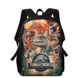 16in Kids T-Rex Dinosaur Print Backpack School Bag
