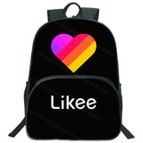 16inch Likee Backpack Student Bookbag Video App Zipper Laptop Backpack