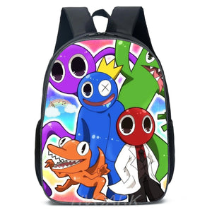16in RAINBOW Backpack School Bags Boys Girls 3D Print Primary Backpack