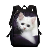 16inch School Bags for Girls Cat 3D Printing Children Bagpack
