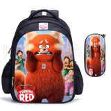 16in Turning Red Schoolbag for Kids Boys Girls Baby Bag Children Backpack