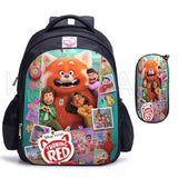 16in Turning Red Schoolbag for Kids Boys Girls Baby Bag Children Backpack