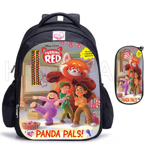 16in Turning Red Schoolbag for Kids Boys Girls Baby Bag Children Backpack