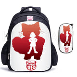 16in Turning Red Schoolbag for Kids Boys Girls Baby Bag Children Backpack