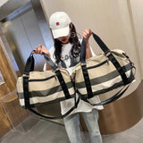 Large Capacity Printed Travel Bag, Fitness Shoulder Bag, Waterproof Luggage Bag