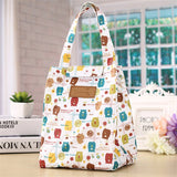 Mini Portable Insulated Tote Bag for Women Lunch Box Student Handbag
