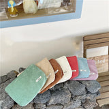 Corduroy Cosmetic Bag Women Travel Makeup Pouch Lipstick Phone Purse Organizer
