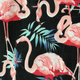 Pink Flamingo Backpack Bag Women Lady Backpacks Canvas Drawstring Bags Sack Pack