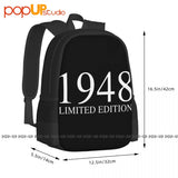 Large Capacity Gymnast Art Print Backpack for 68th Birthday