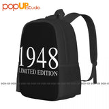 Large Capacity Gymnast Art Print Backpack for 68th Birthday