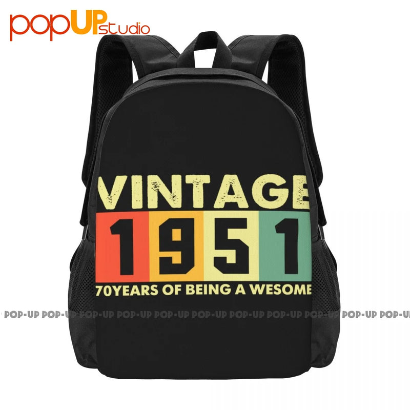 1951 Retro 70 Years Of Being Awesome Backpack