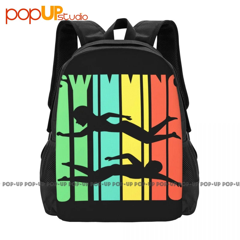 70'S Style Swimmer Backpack Large Capacity Gym Training 3d Printing