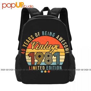 1981 Birthday Gift Backpack Large Capacity 3D Printing Multi-funct