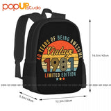 1981 Birthday Gift Backpack Large Capacity 3D Printing Multi-funct