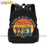 1981 Birthday Gift Backpack Large Capacity 3D Printing Multi-funct