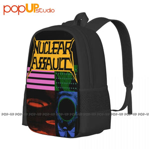 1991 Nuclear Assault Tour Backpack Large Capacity Print Beach Bag