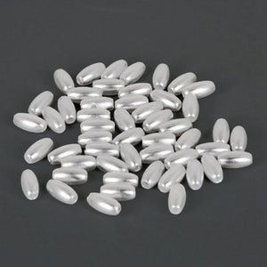 Bag of Oval ABS Pearl Spacer Beads DIY Jewelry Findings